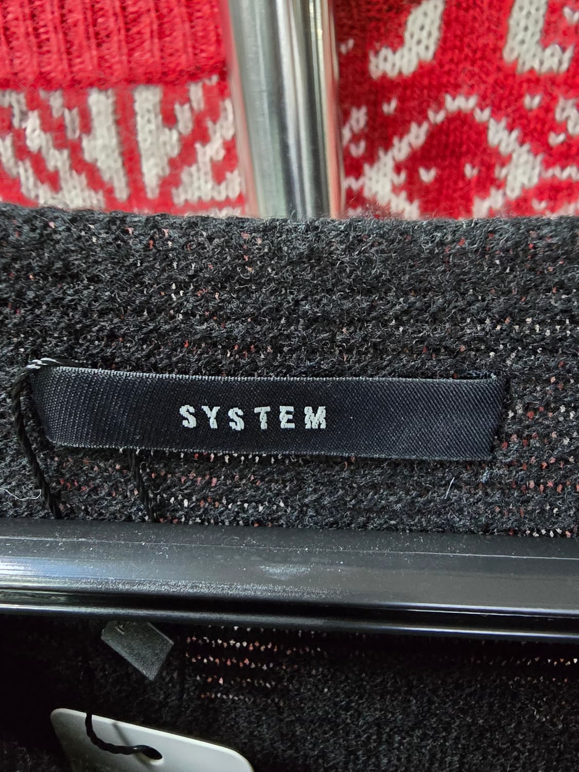 SYSTEM 블랙 롱 니트 원피스 (1288) 상품이미지3