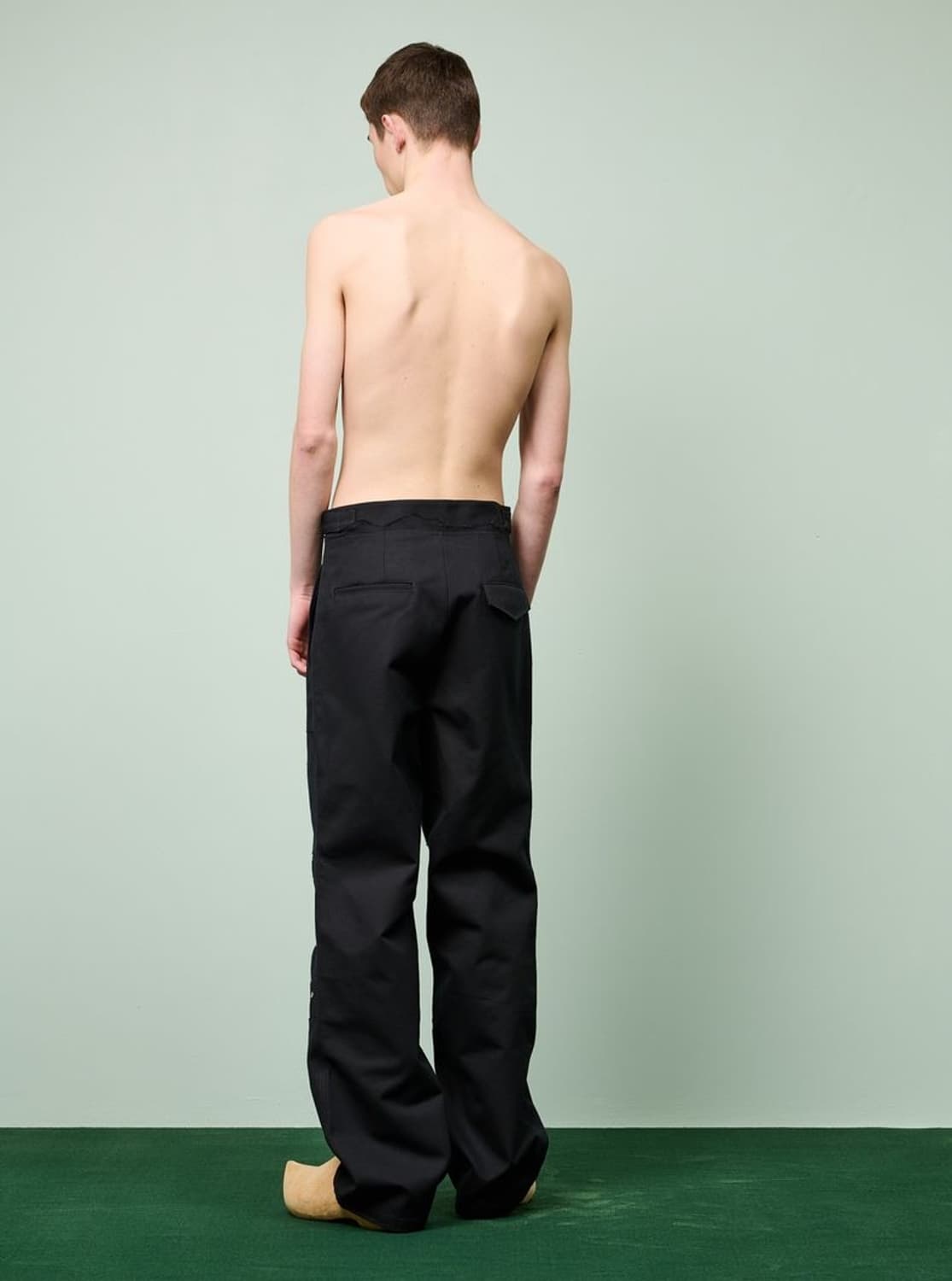 나마체코 블랙 트라우저 팬츠 상품이미지3