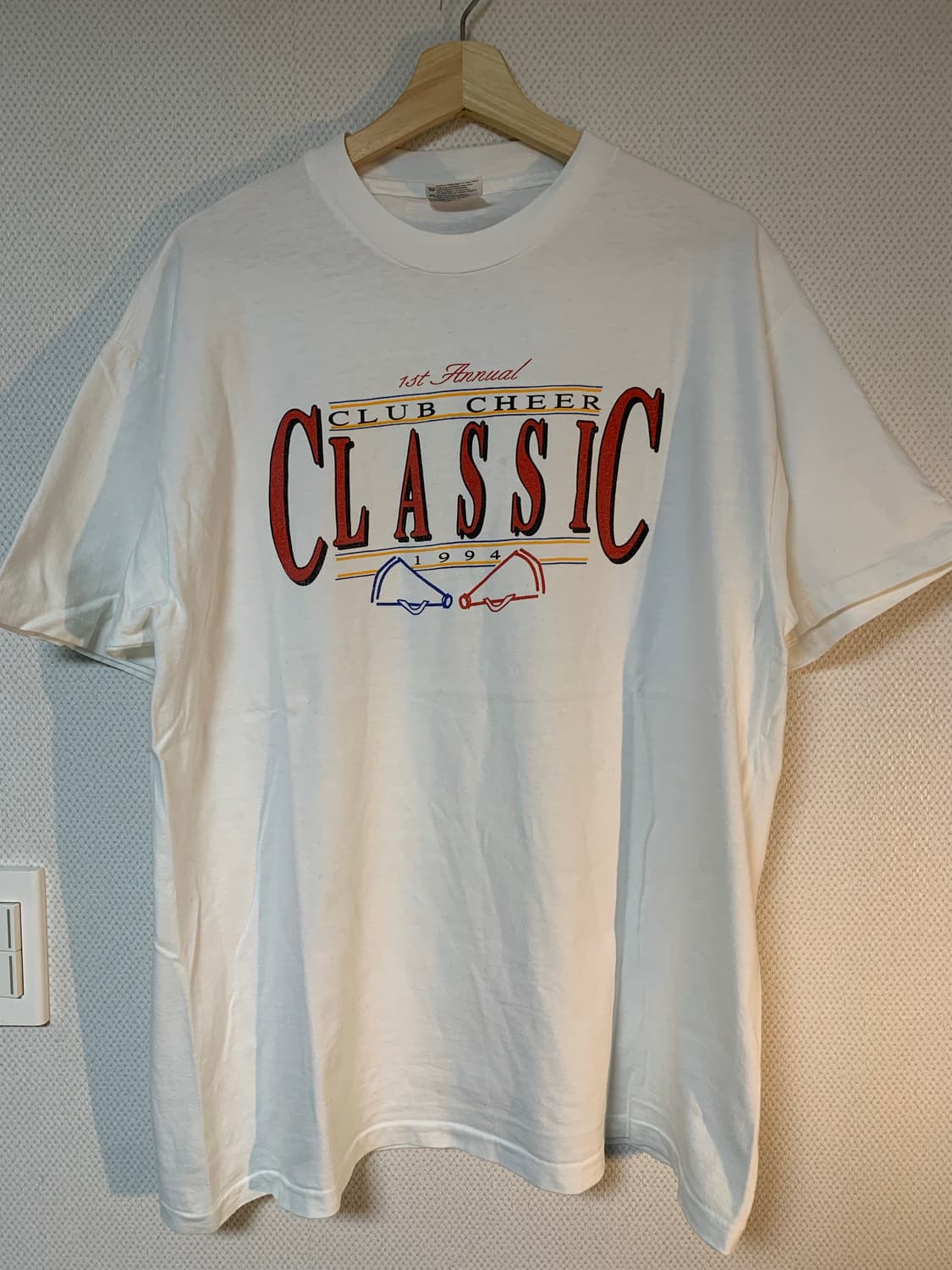 90s made in usa 싱글스티치 백프린팅 헤인즈 L XL 상품이미지6