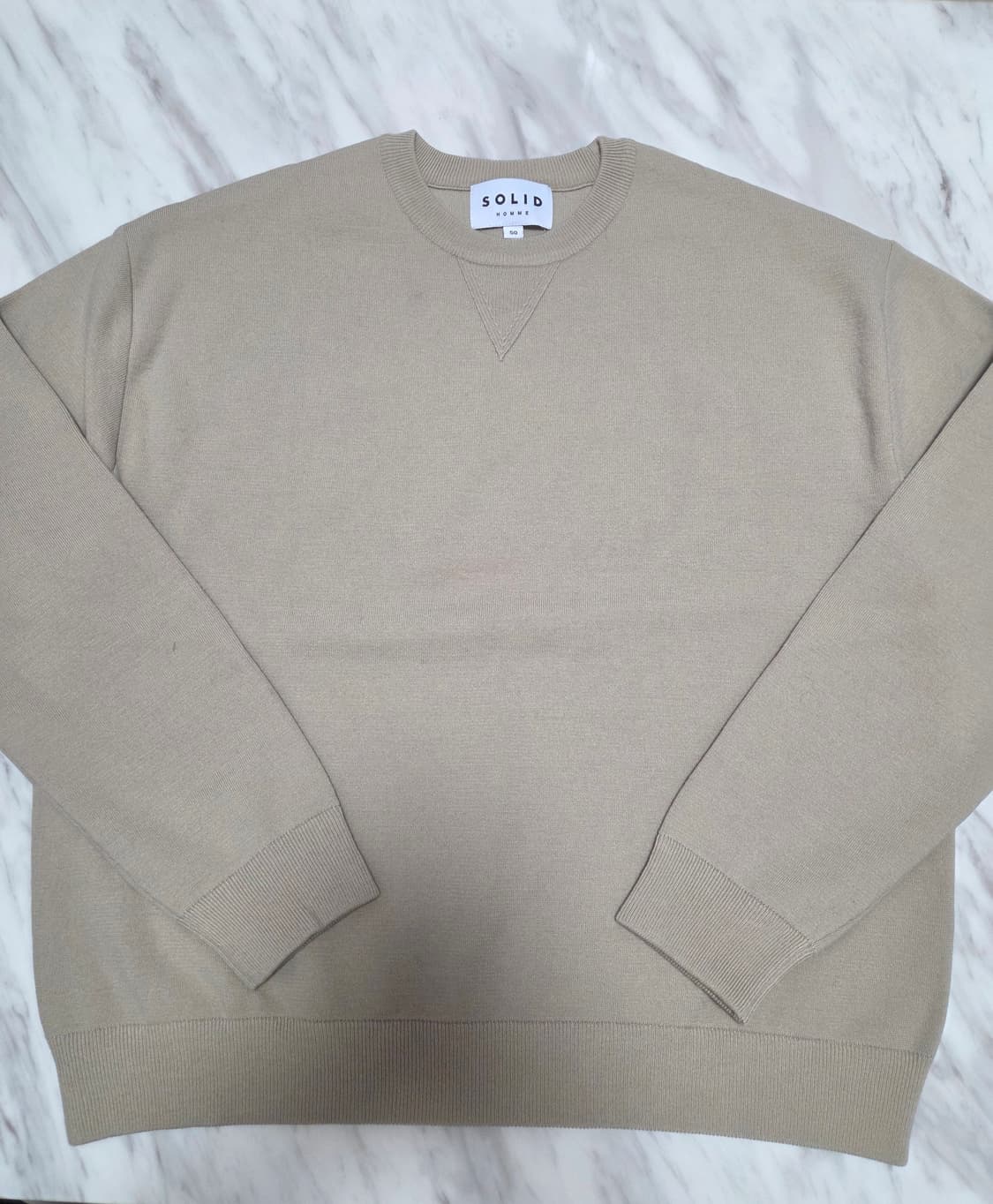 솔리드옴므 니트 맨투맨 상품이미지1