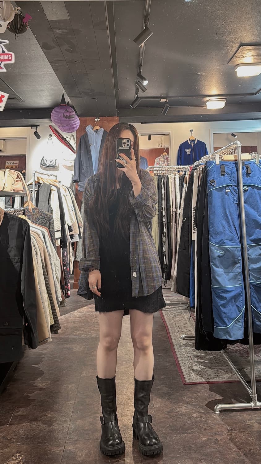 SCULPTOR 스컬프터 퍼 벨벳 블랙 미디 원피스 새상품 상품이미지9