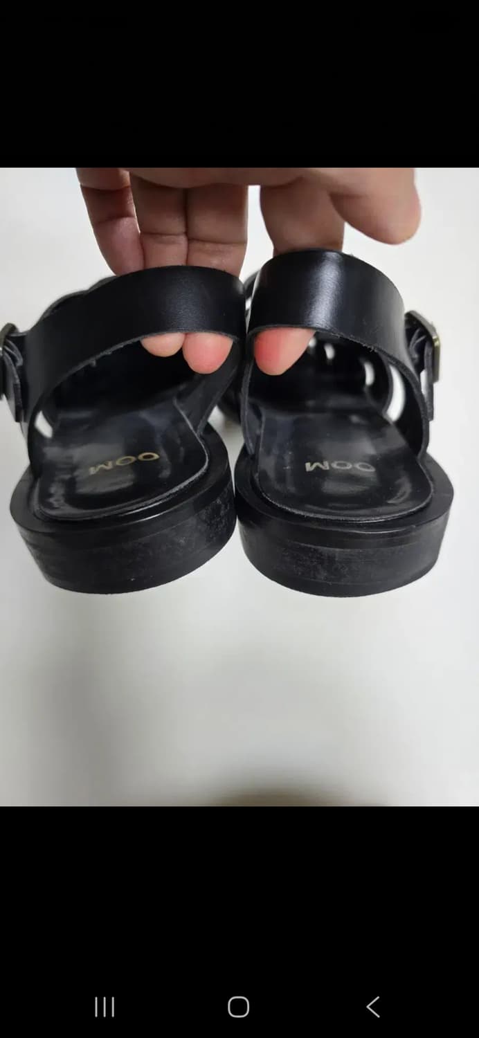 수제화 MOO 남성 가죽 샌들 (255) 상품이미지6