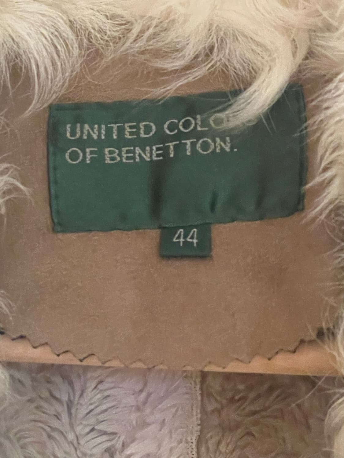 베네통 양털 무스탕 자켓 상품이미지4