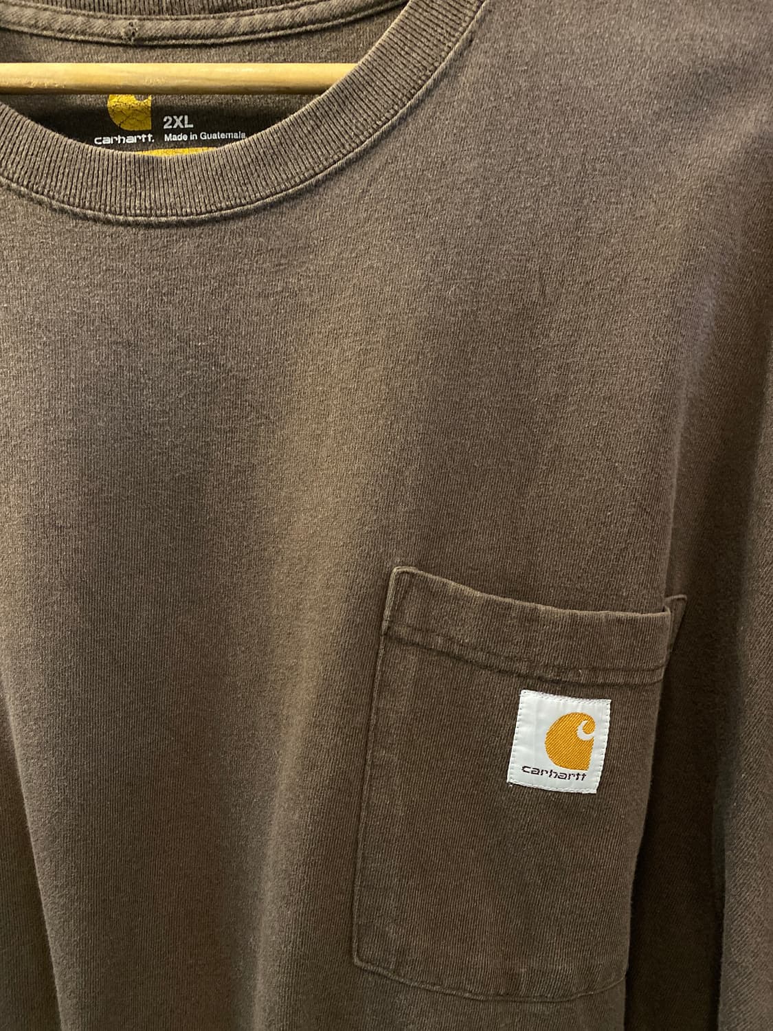 칼하트 백프린팅 티셔츠 2XL 브라운 상품이미지3