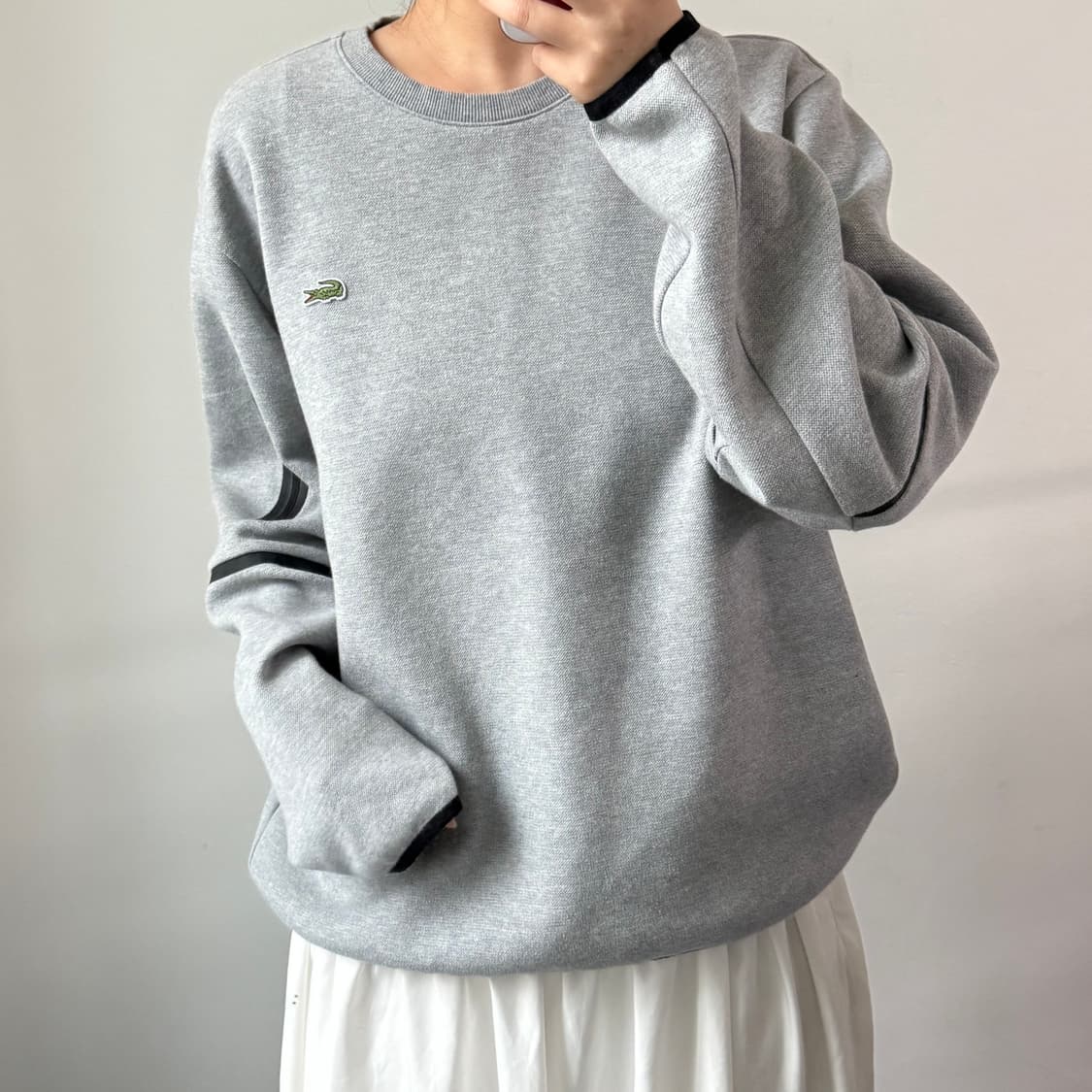[XL] 라코스테 그레이 맨투맨 상품이미지1