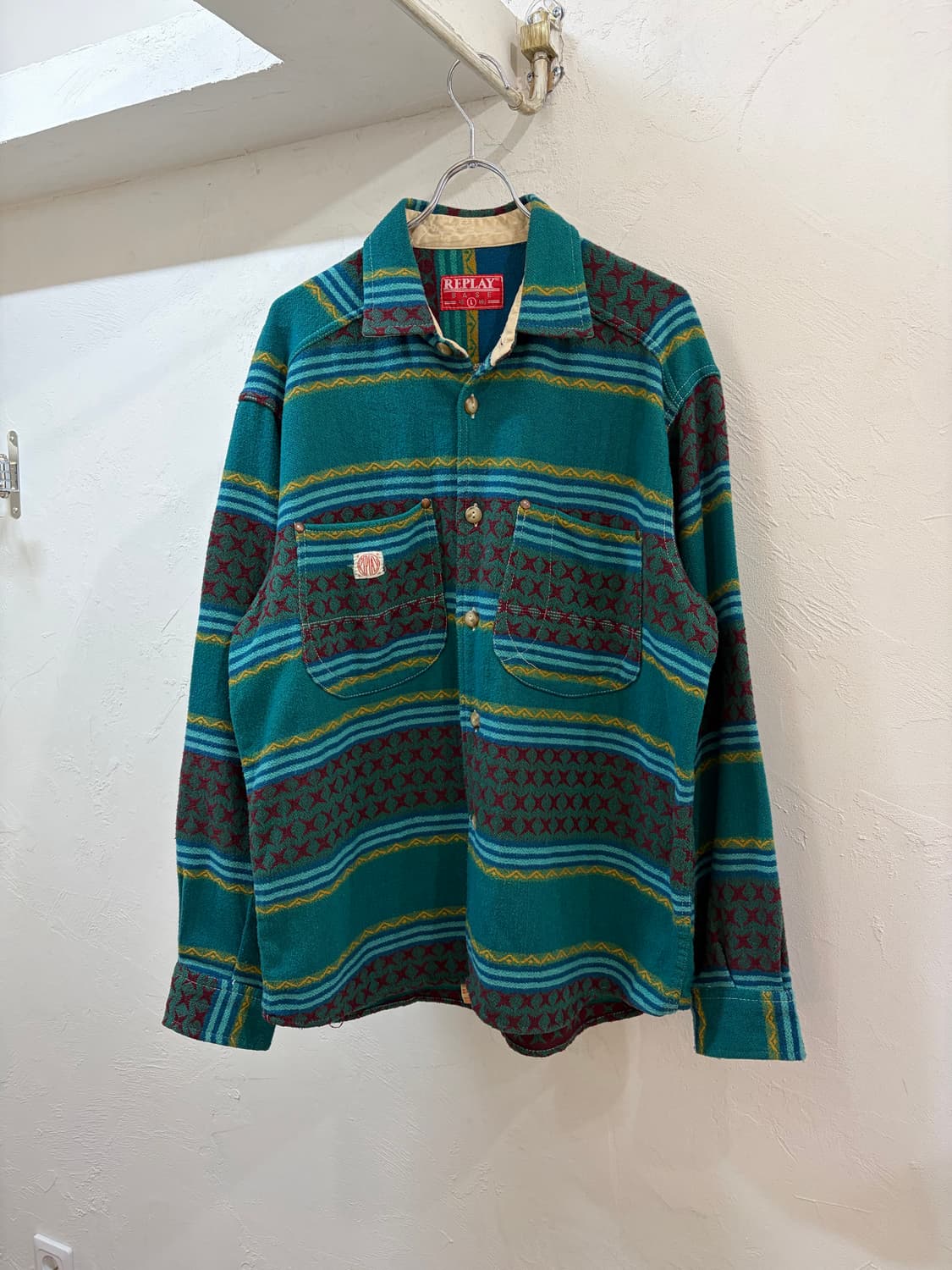 리플레이 스타 울 셔츠 made in Italy 상품이미지1