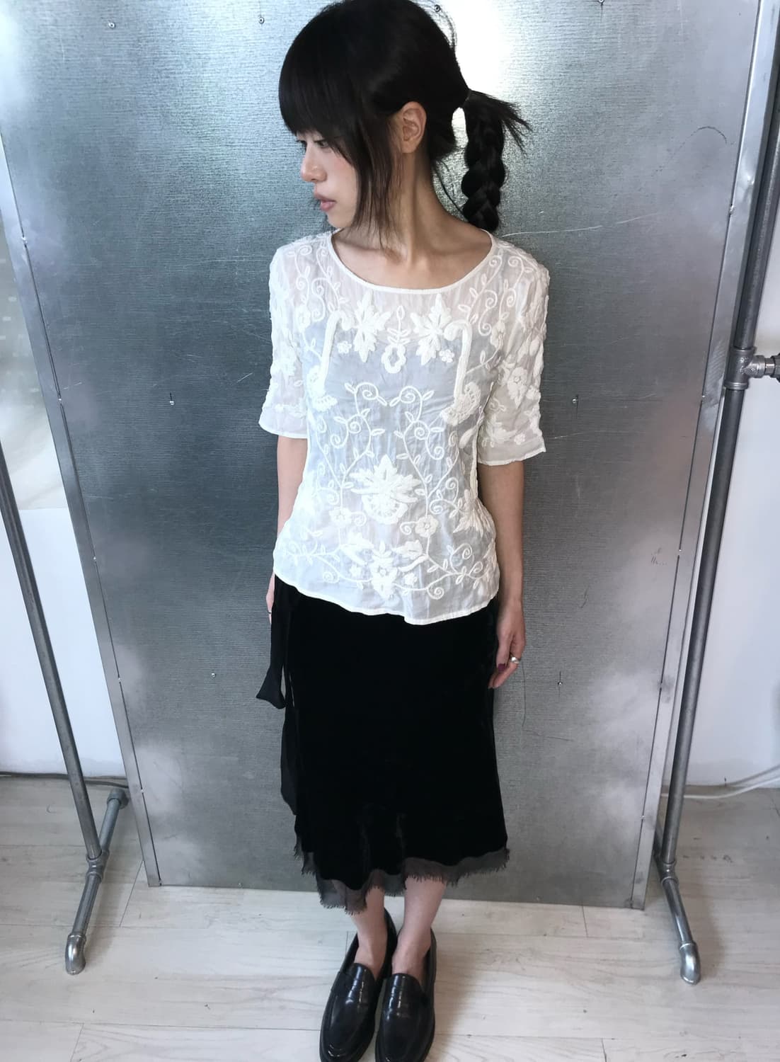 ⊹ Zara Embroidered Tee 상품이미지2