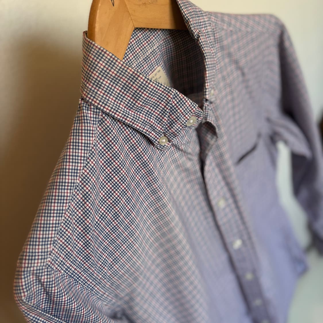 JCREW 제이크루 슬림핏 XS 체크 셔츠 남방 수입 정품 깅엄 상품이미지8