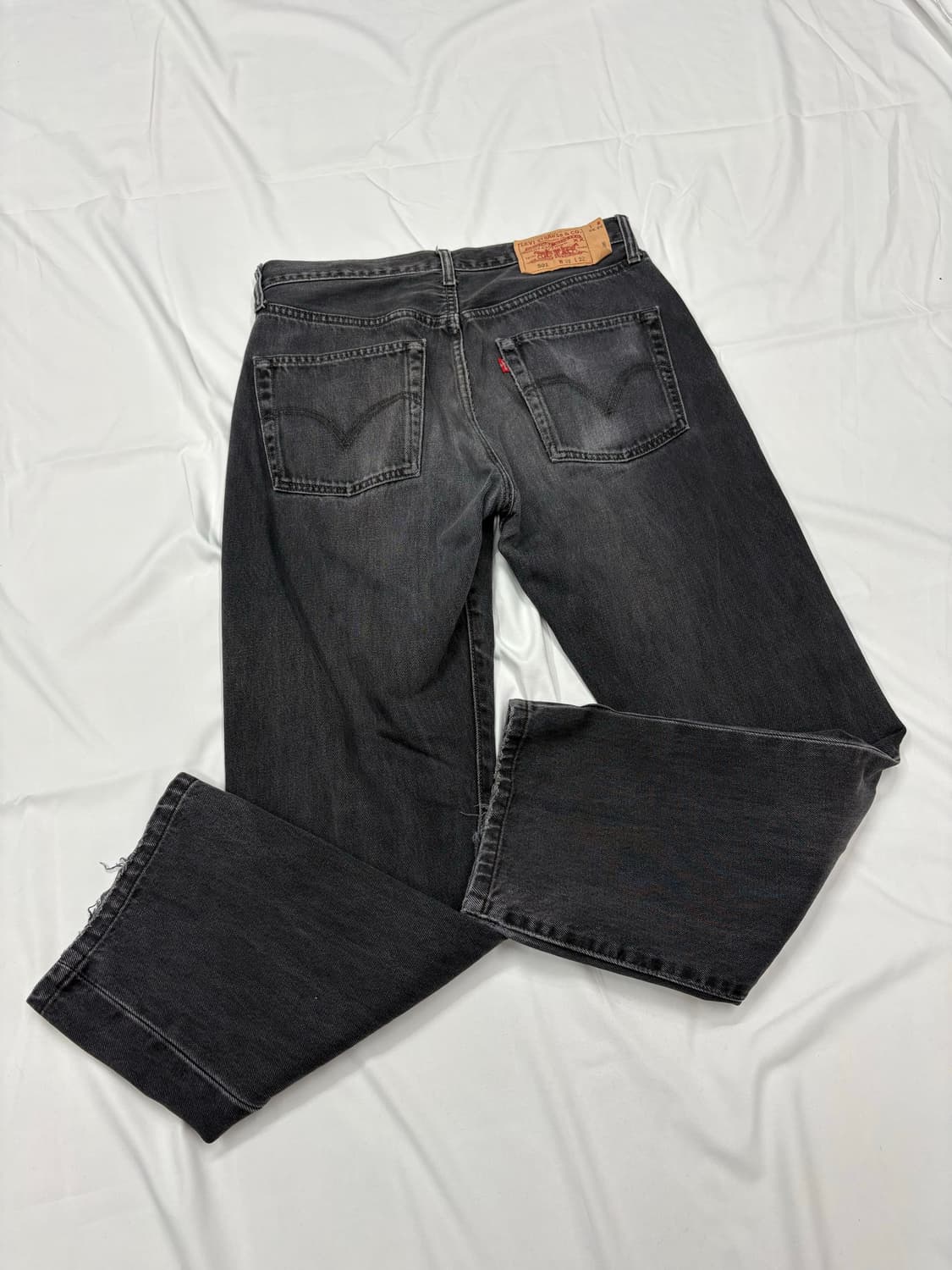 Levis 리바이스 501 블랙 워싱 데님 팬츠 Levis 501 상품이미지5