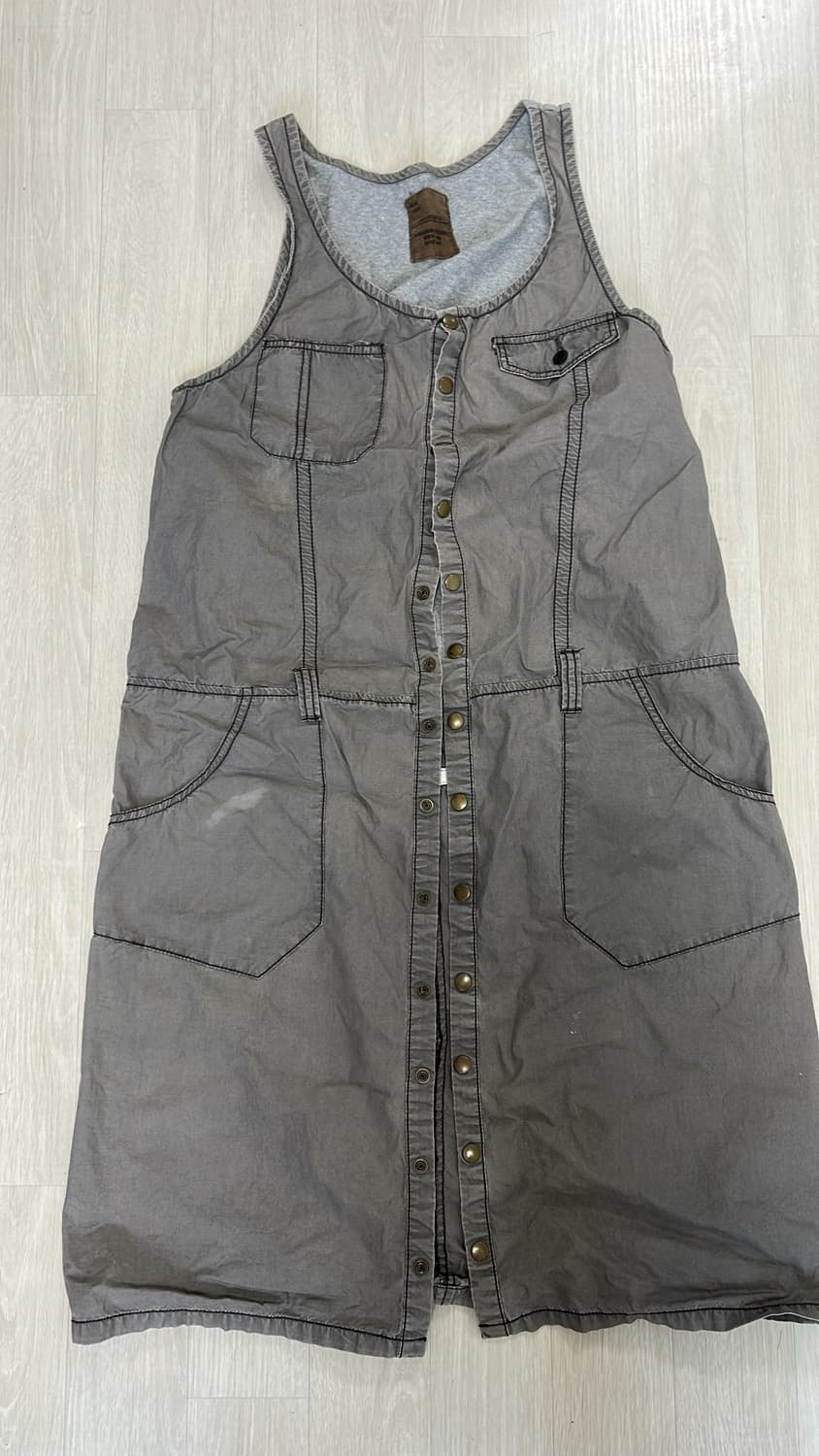 빈티지 레이어드 데님 나시 원피스 상품이미지1