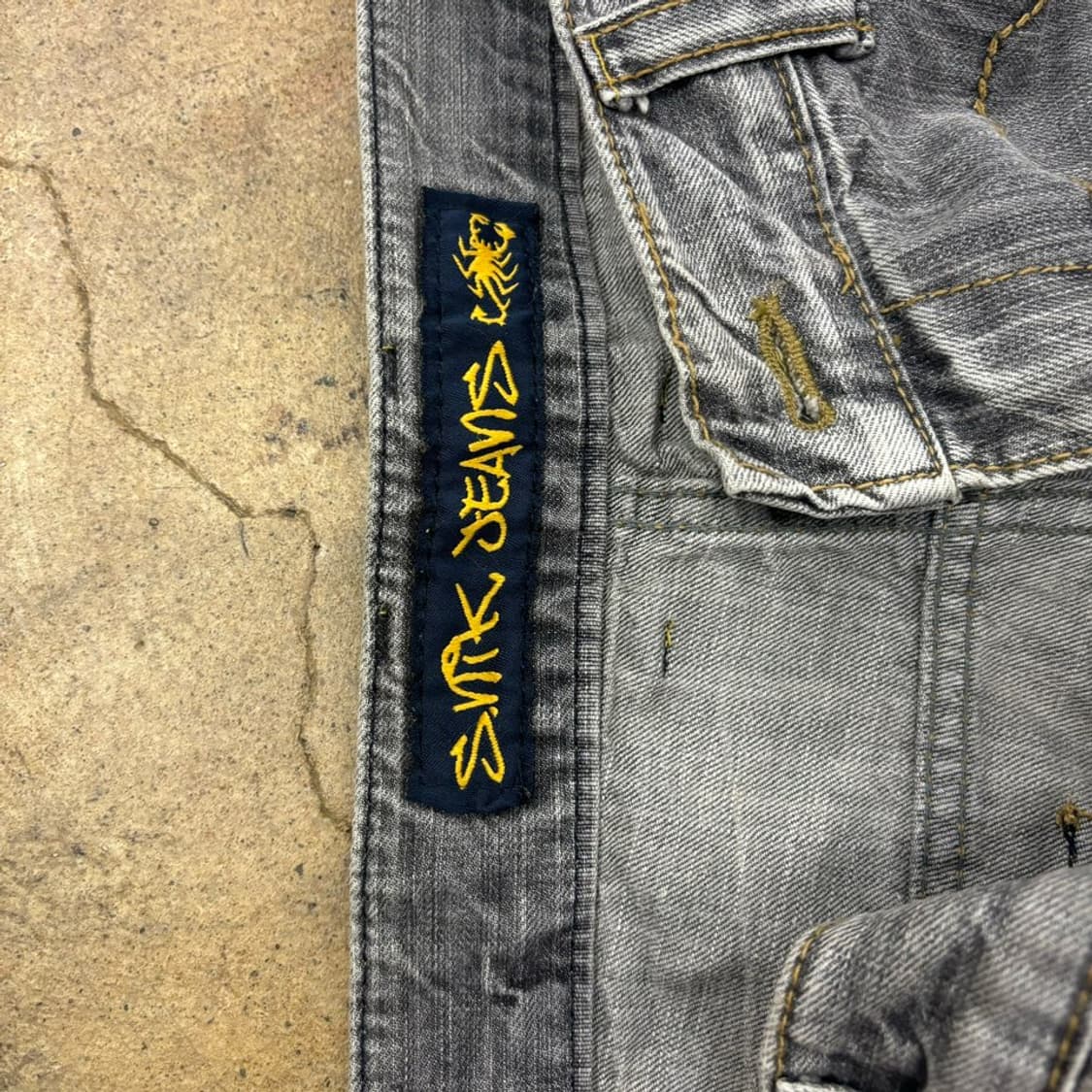 [정품/L] s.nik 흑청 워싱 카고 버뮤다  상품이미지4