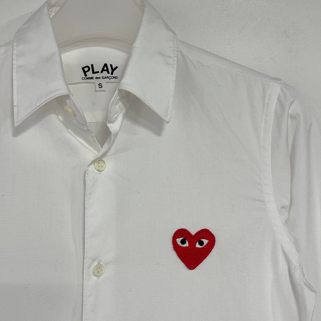 꼼데가르송 레드와펜 코튼 셔츠 상품이미지2