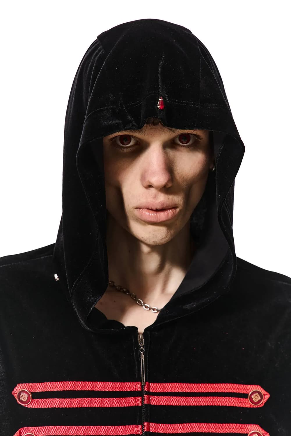 파벨 마즈코 나폴레옹 벨벳 크롭 후드집업 브레드  상품이미지3