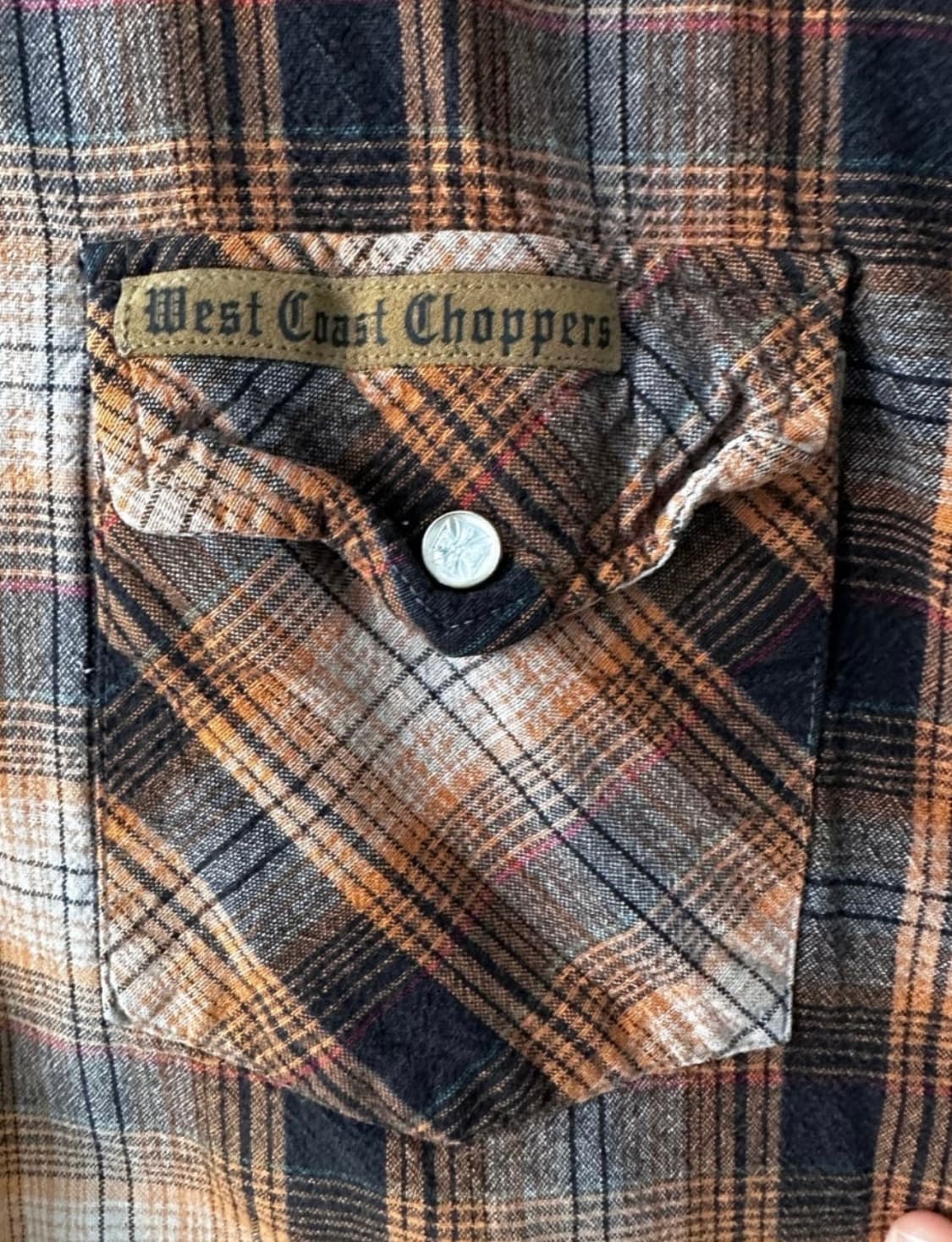 XL) 90s 웨스트코스트챠퍼스 웨스턴 체크셔츠 상품이미지4