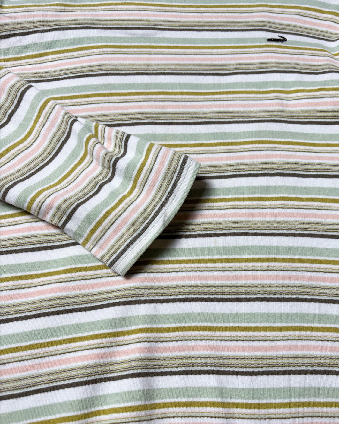 일본빈티지 크로커다일 스트라이프 긴팔티 상품이미지4