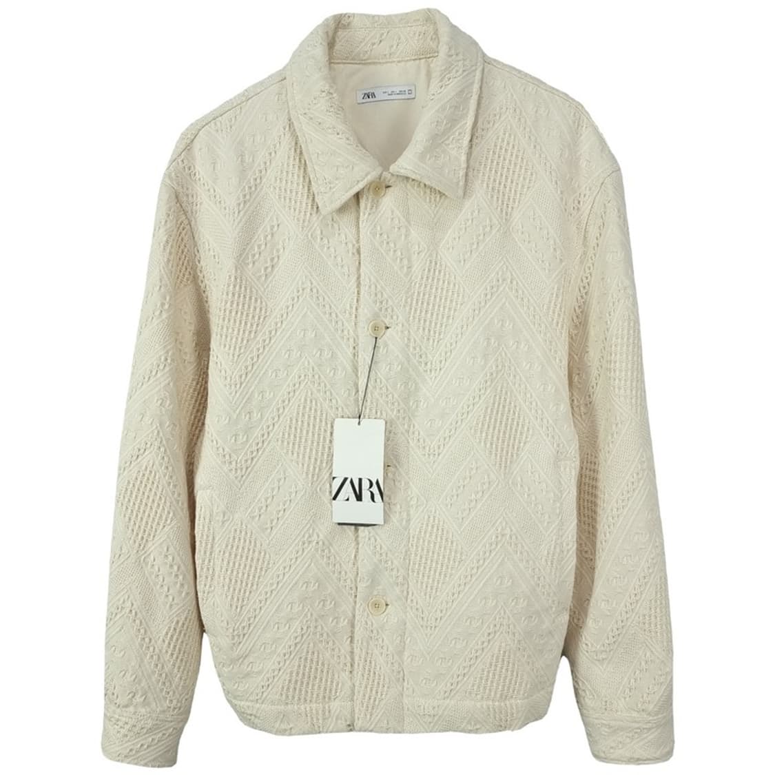 [자라](새상품) 에스닉 패턴 코튼 자켓 아이보리 M19027 상품이미지2