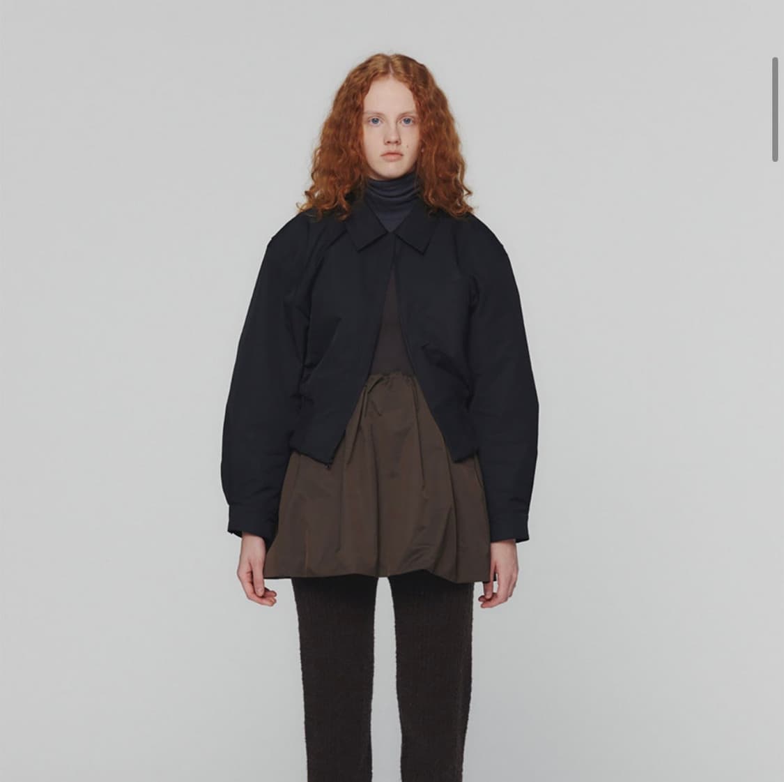 24FW 아모멘토 우먼 나일론 패디드 크롭 점퍼  상품이미지4