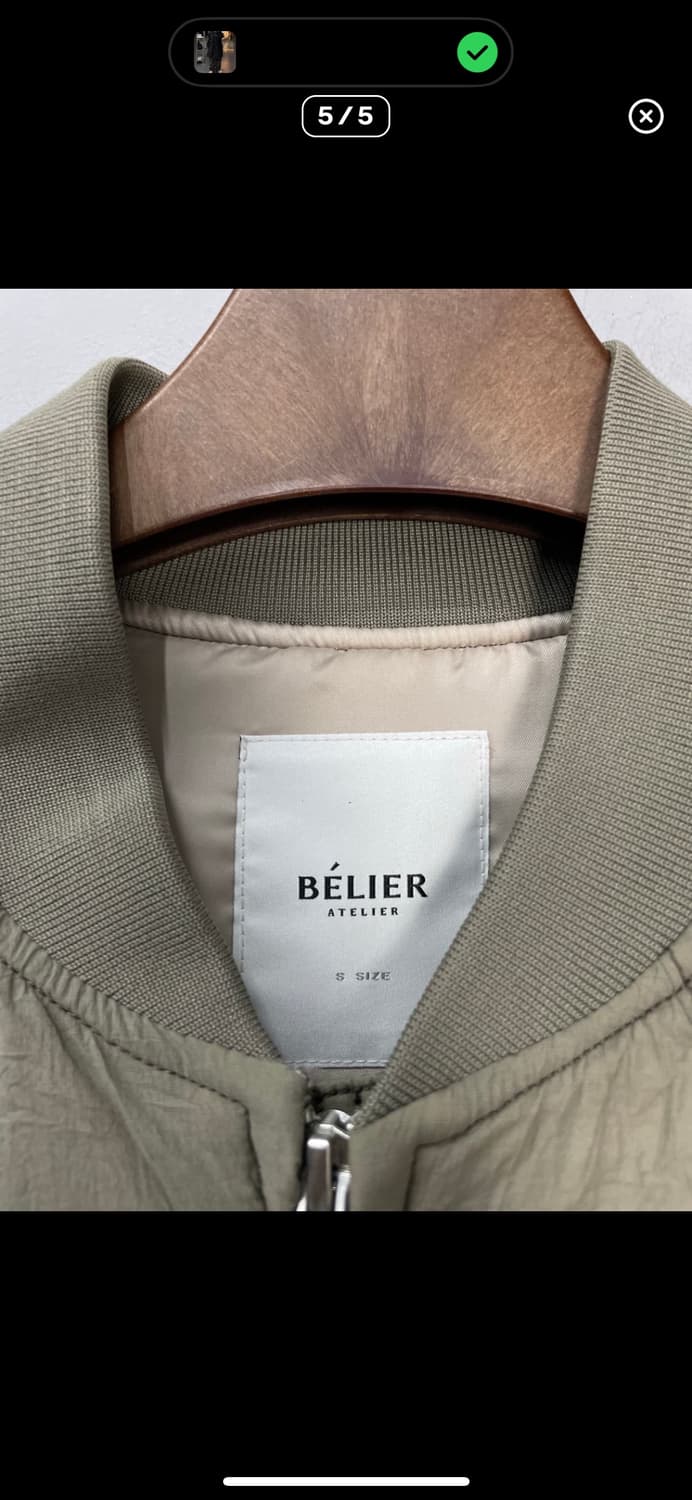 벨리에 오버사이즈 링클 봄버 재킷 A2424 상품이미지5