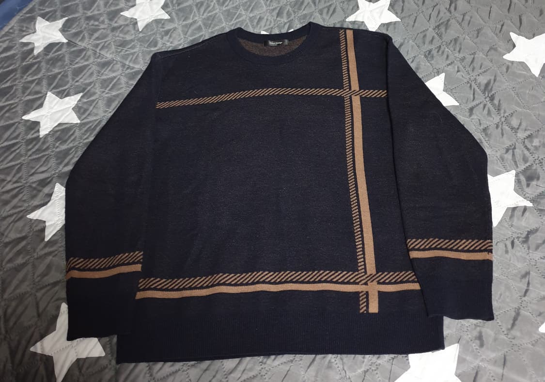 마인드브릿지 빈티지 니트 스웨터 블랙 (L) 상품이미지1