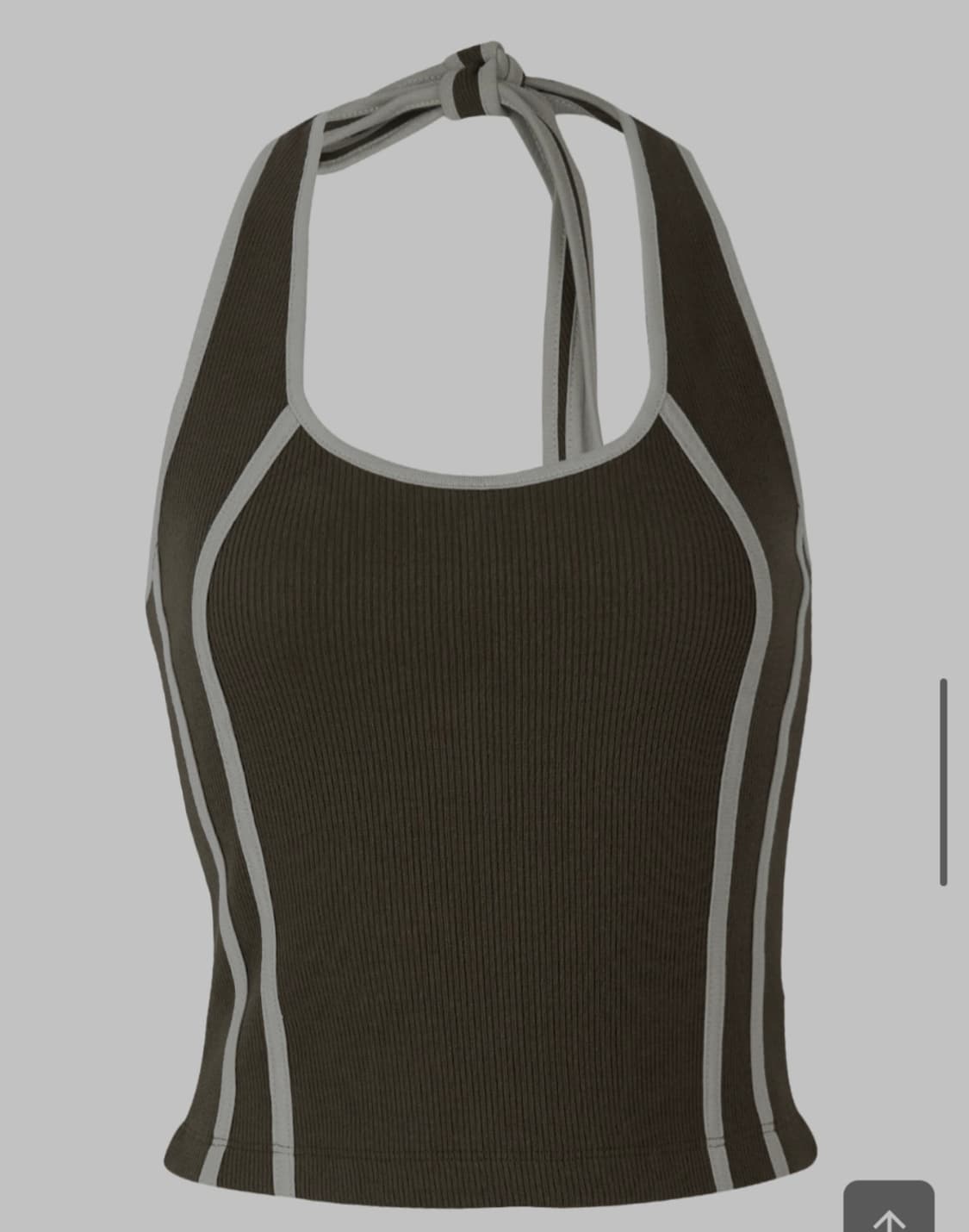 세릭 cerric 컬러 라인 홀터 나시 슬리브리스 상품이미지1