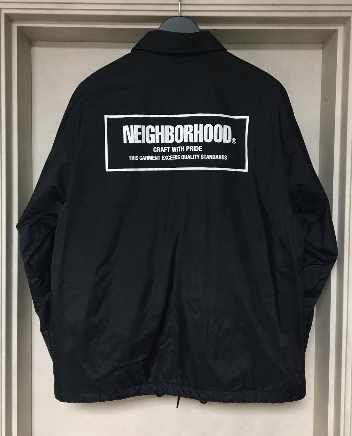 네이버후드 윈드브레이커 코치 자켓 블랙 상품이미지2