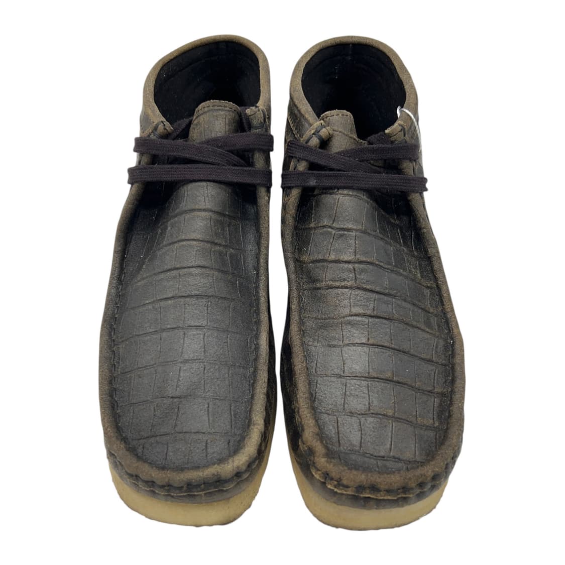 275 클락스 왈라비 부츠 블랙 크로커다일 디스트레스드 상품이미지4