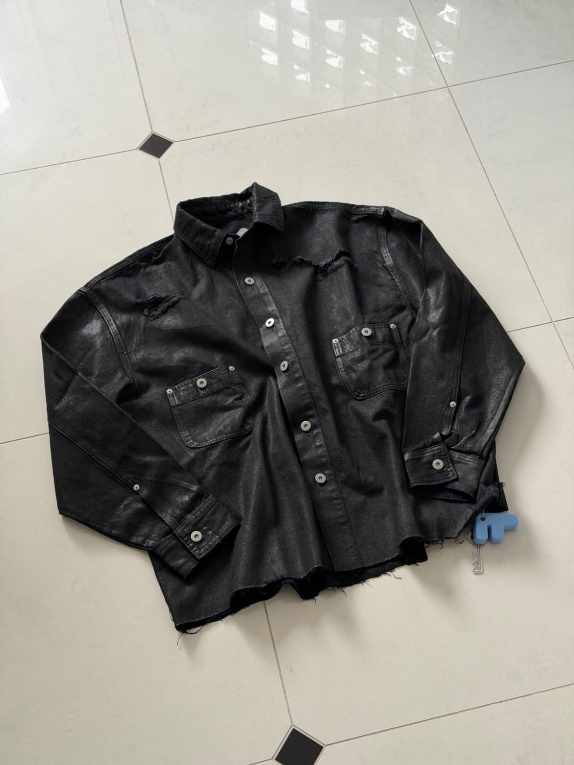 FR/Coating bone Shirt 상품이미지4
