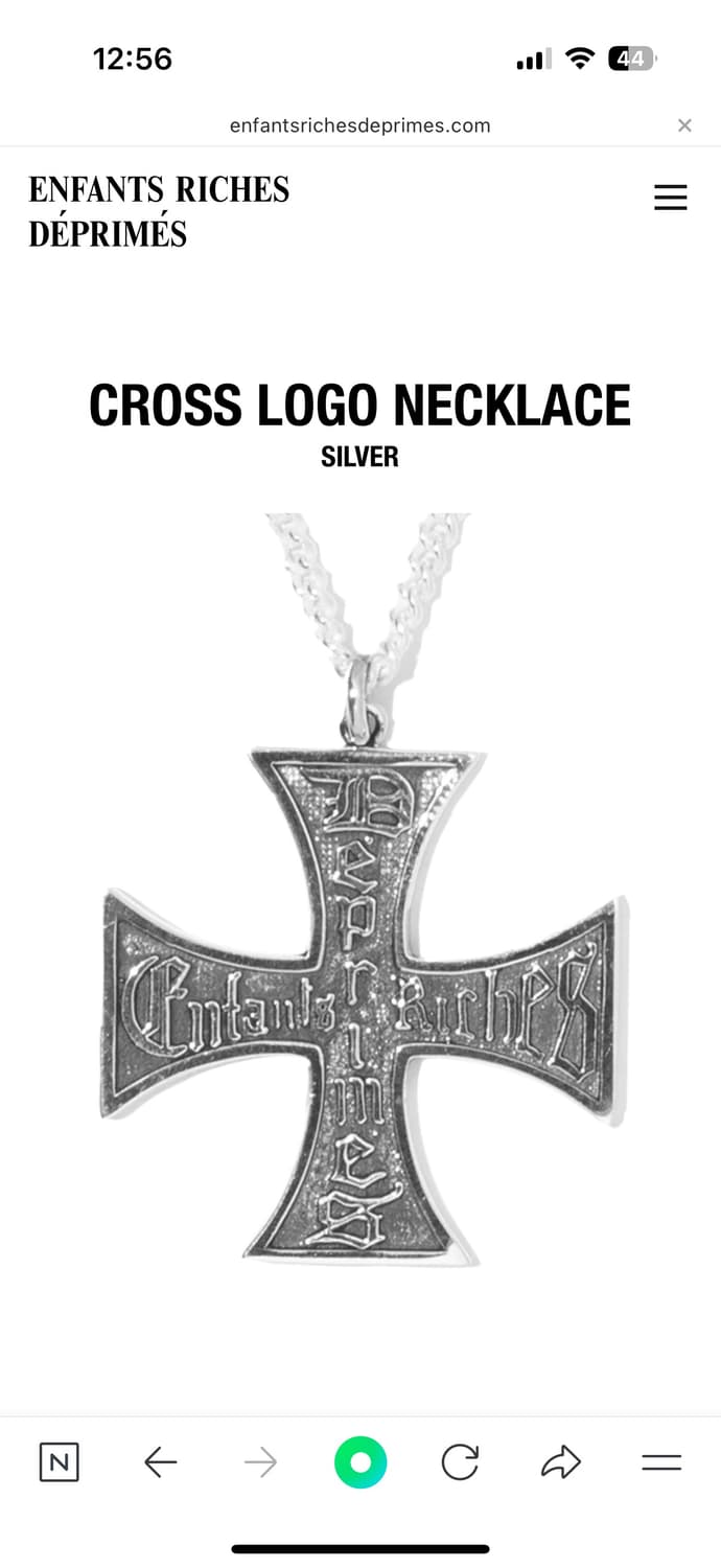 Erd 앙팡리쉬데프리메 크로스 팬던트 목걸이 상품이미지1