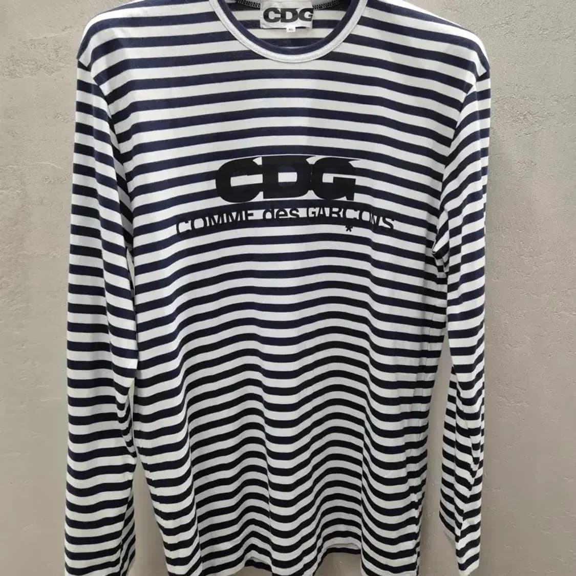 CDG 꼼데가르송 단가라 긴팔 티셔츠 네이비 XL 상품이미지2