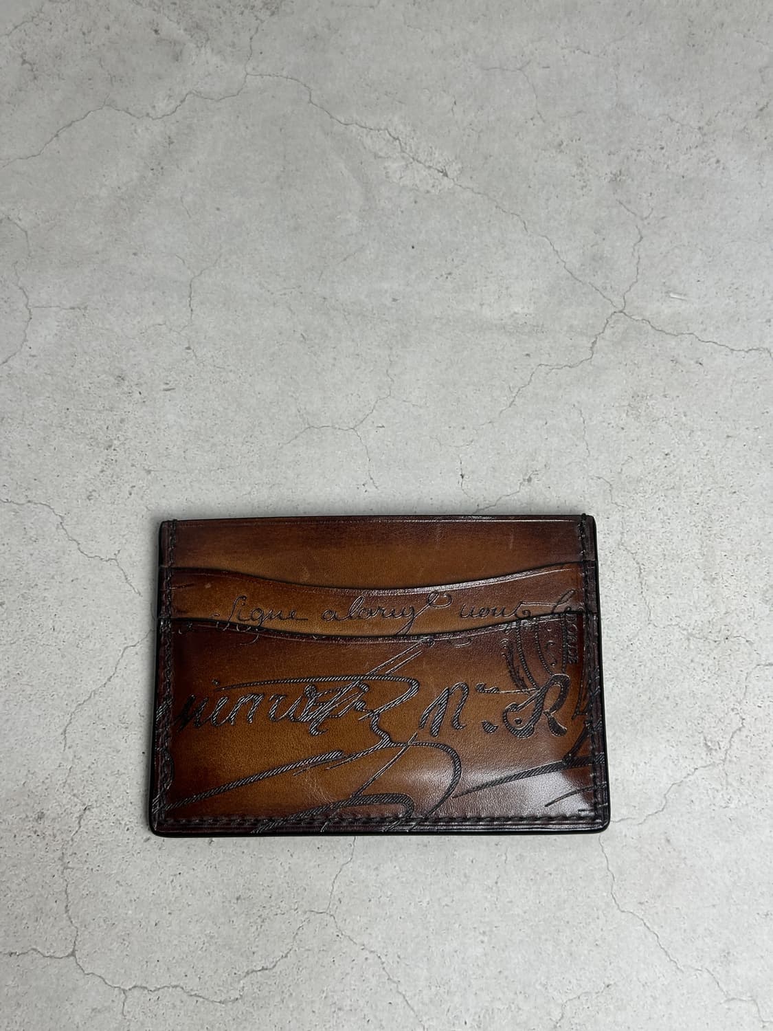 벨루티 스크립트 레더 카드 홀더 상품이미지3