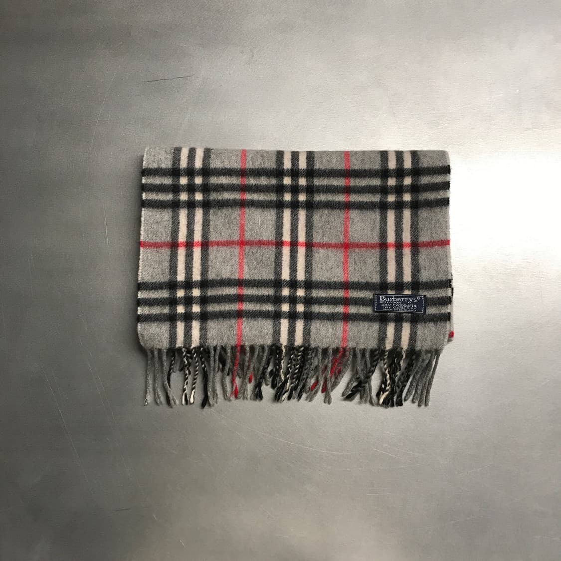 버버리 정품 캐시미어 머플러 그레이 상품이미지1