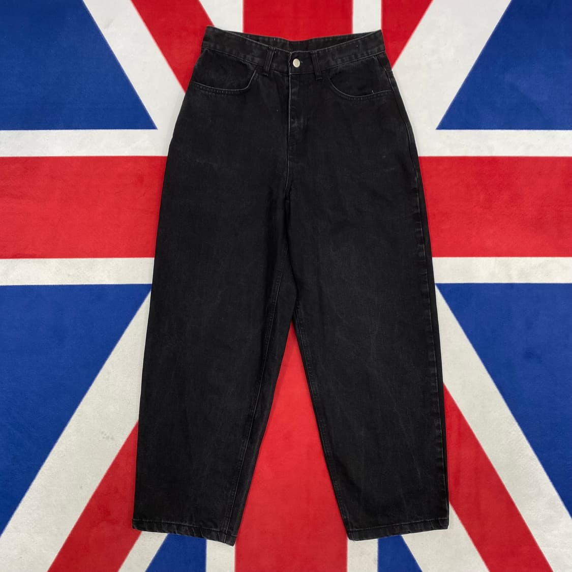 펀치드렁크파티즈 와이드 흑청데님팬츠 0실측 30 상품이미지1