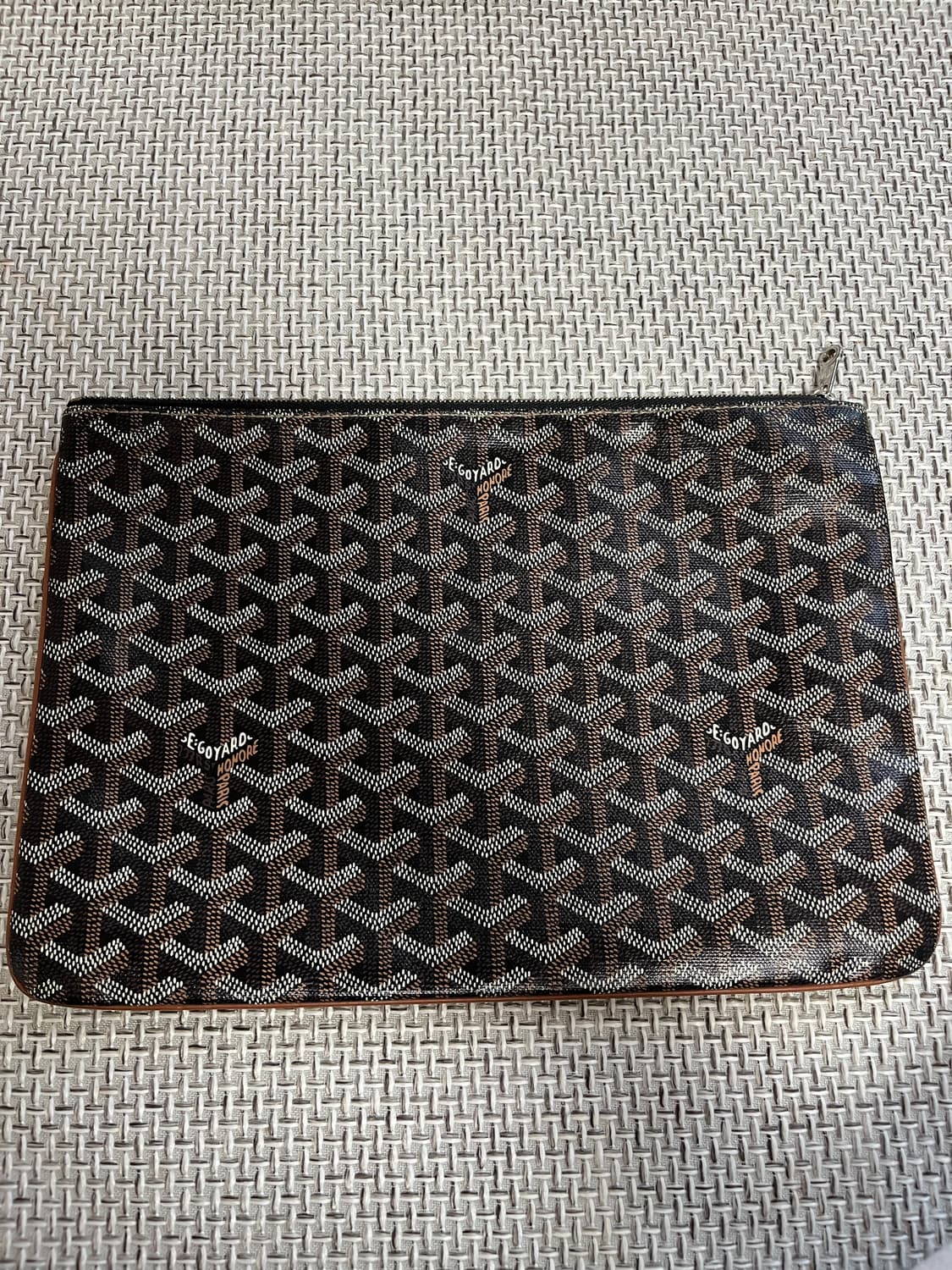 급처 백화점판 고야드 mm 블랙 클러치백 상품이미지2