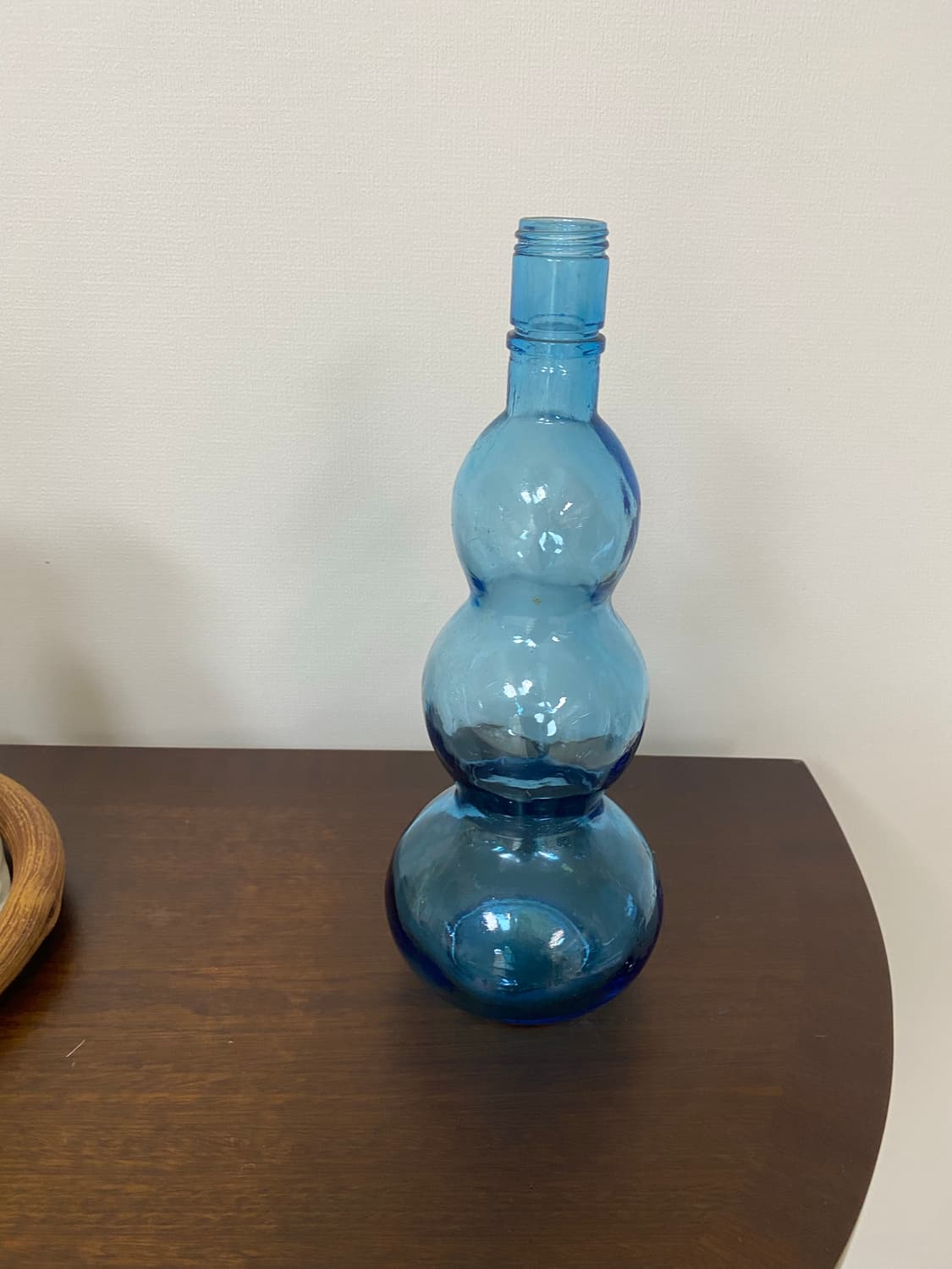 빈티지 블루 유리 화병 오브제 상품이미지5