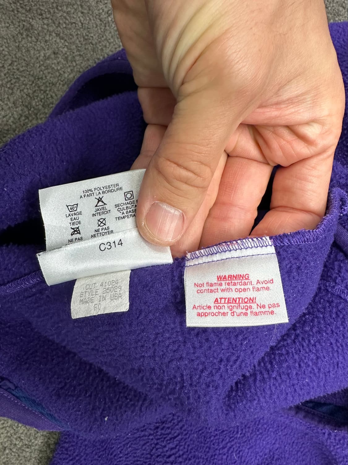파타고니아 플리스 자켓 보라색 12 [S] 상품이미지6