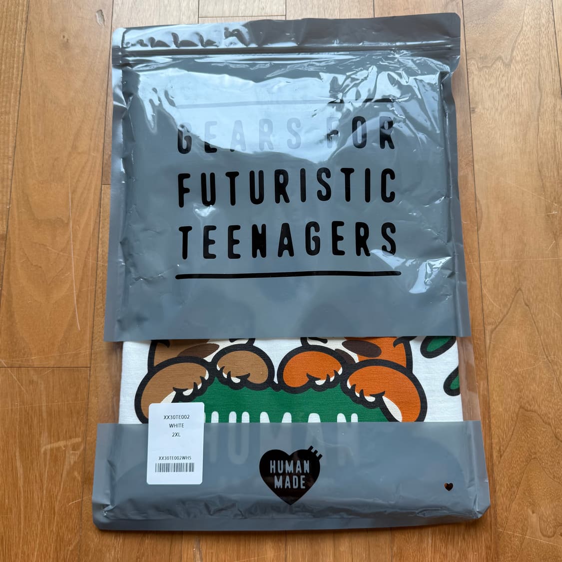 XXL 휴먼메이드 휴먼 호프 그래픽 티셔츠 화이트 제이홉 콜라보 상품이미지2