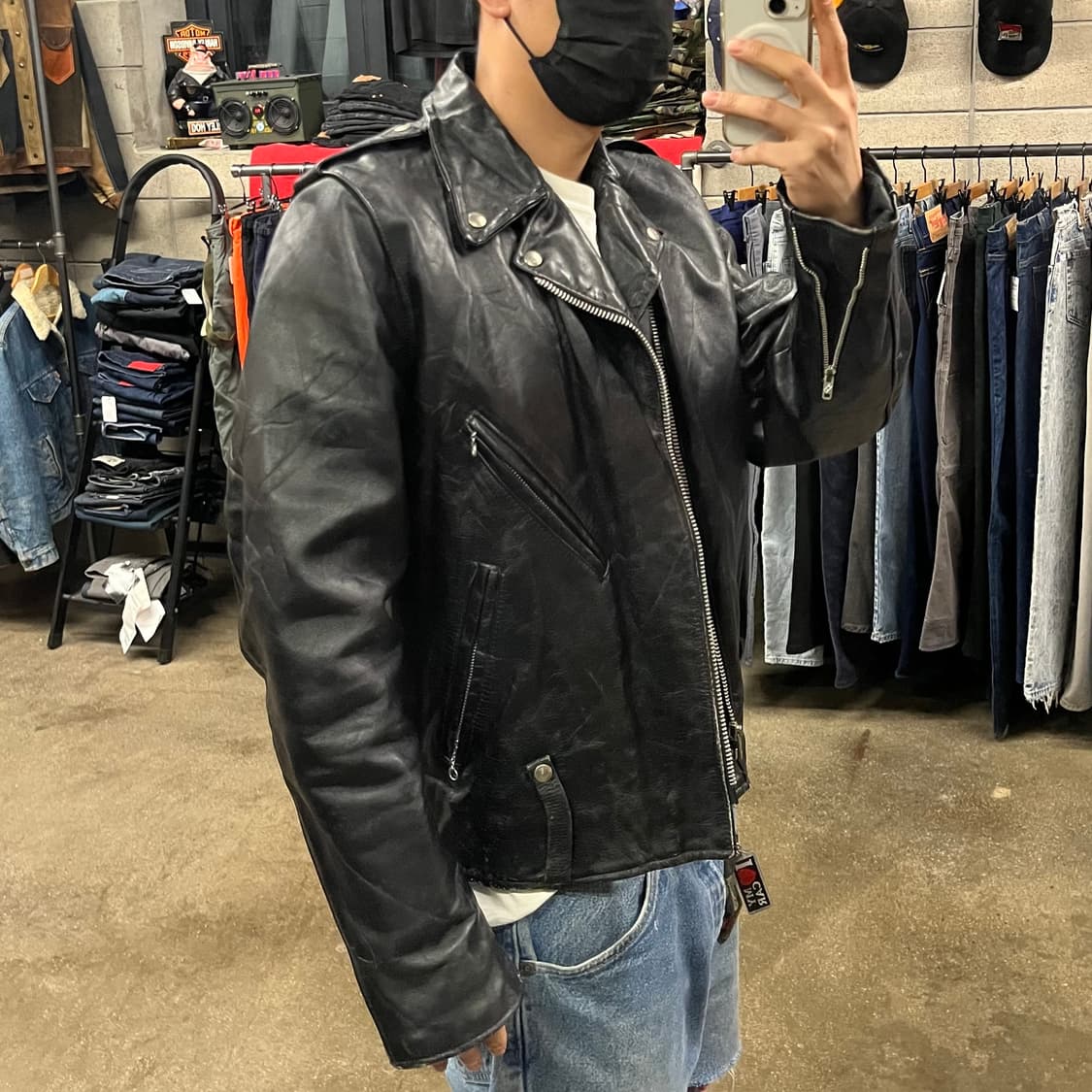 70s 할리데이비슨 더블 라이더 자켓 (105) 상품이미지9