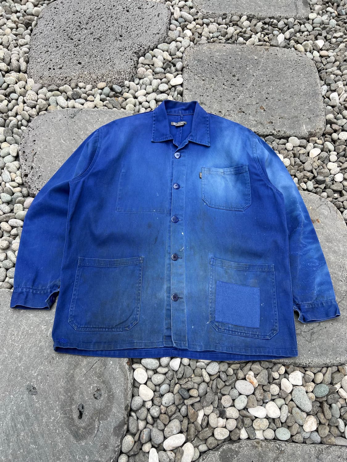 SUN FADED HARD WASHING VINTAGE 프렌치워크자켓 상품이미지1