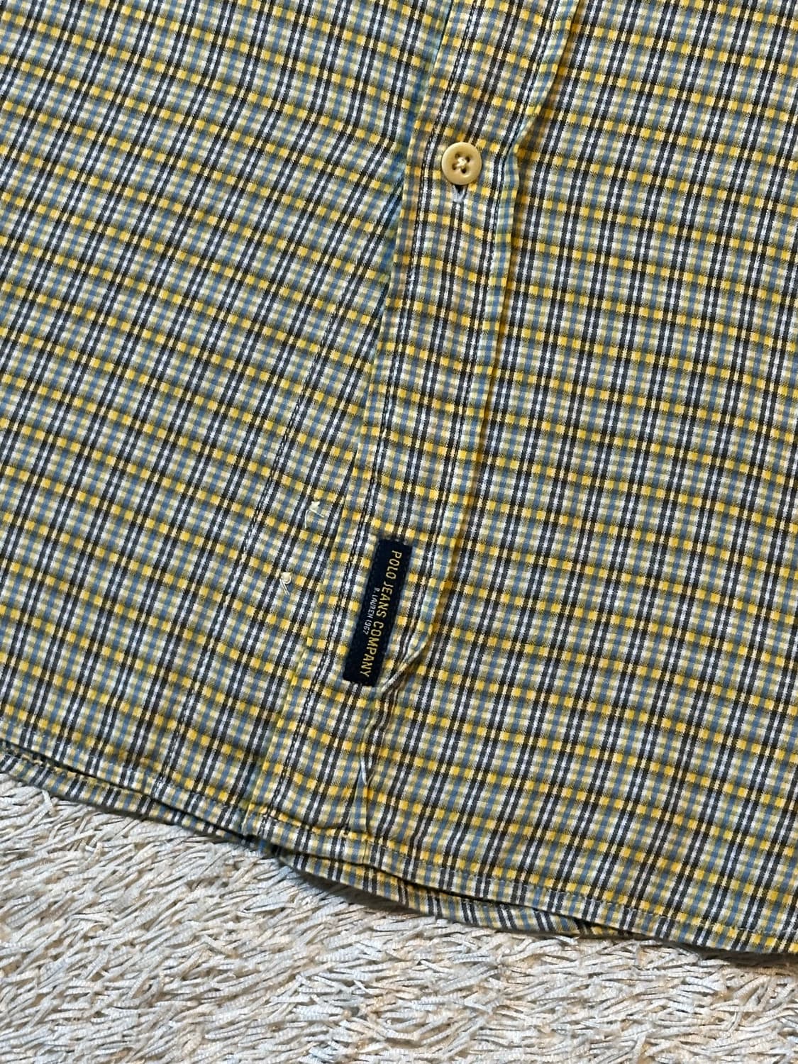 폴로 진스 POLO JEANS 원포켓 체크 반팔셔츠 상품이미지3