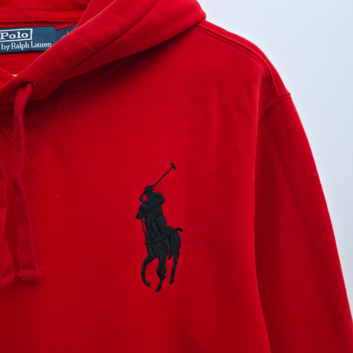[L] 폴로 랄프로렌 레드 빅포니 후드티 상품이미지4