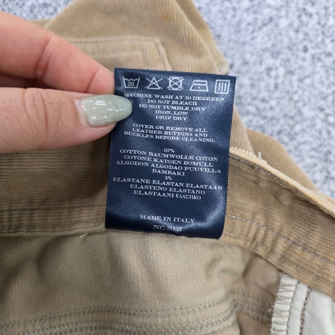 [USA-8] 버버리 코듀로이 팬츠 0203J 상품이미지5