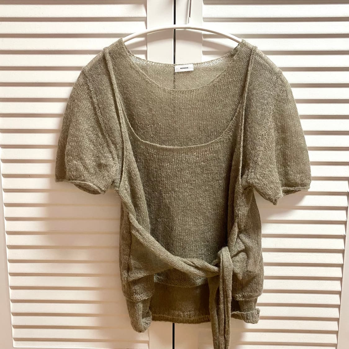 모노하 모헤어 니트&슬리브리스 상품이미지4