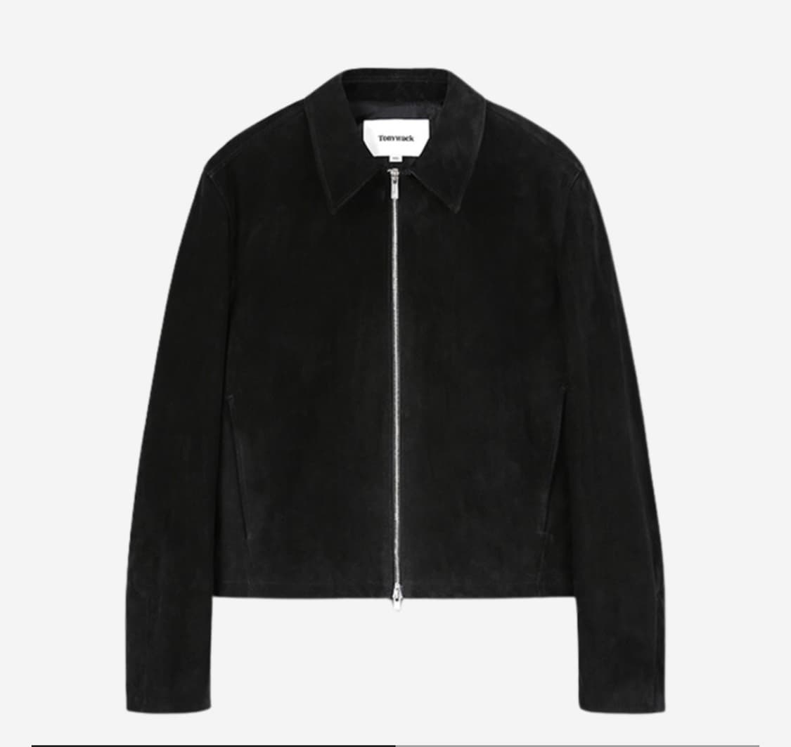 토니웩 24fw 스웨이드 블루종 집자켓 블랙 XL 상품이미지1