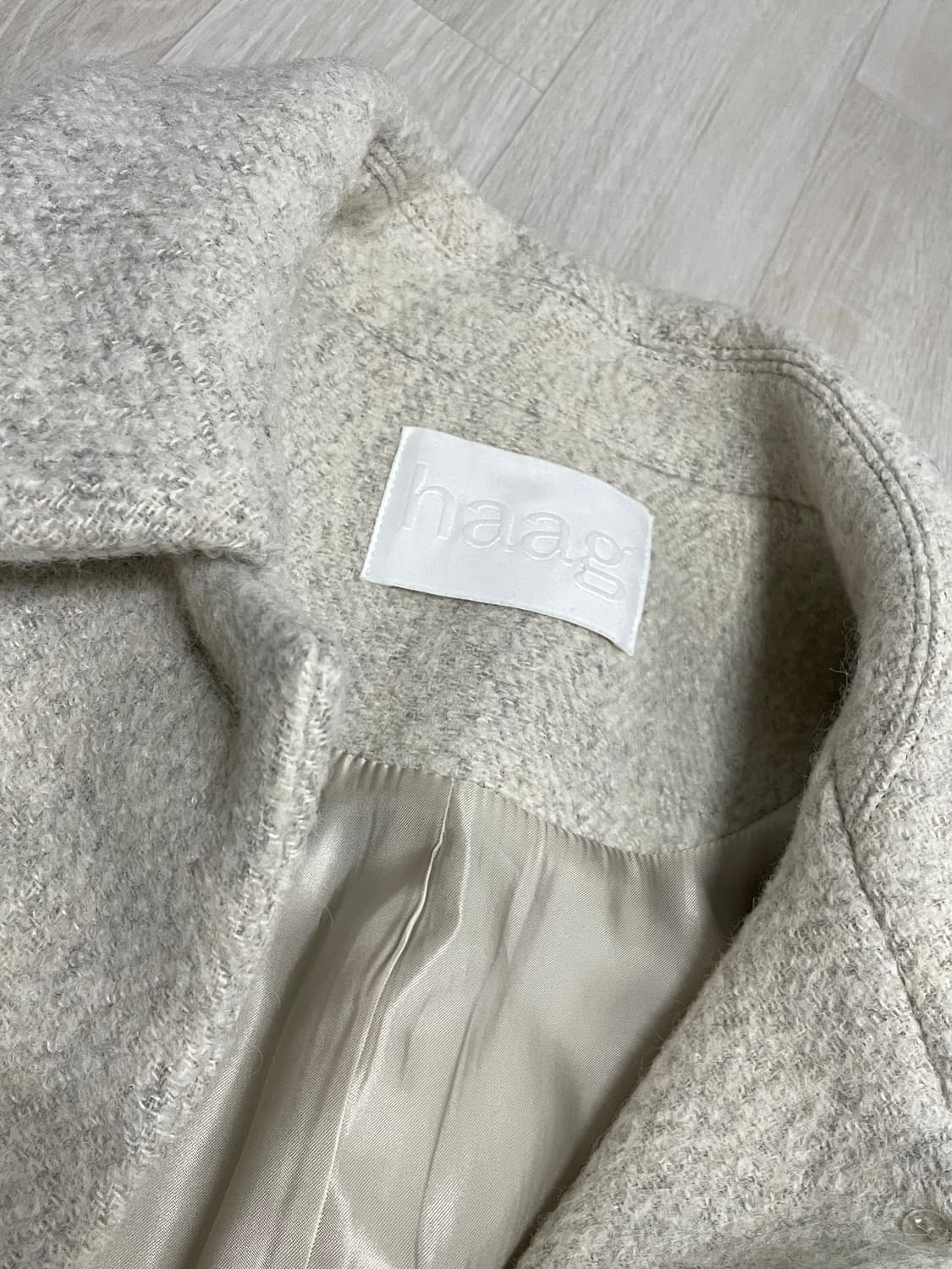 Haag 헤이그 모헤어 하프코트 상품이미지3