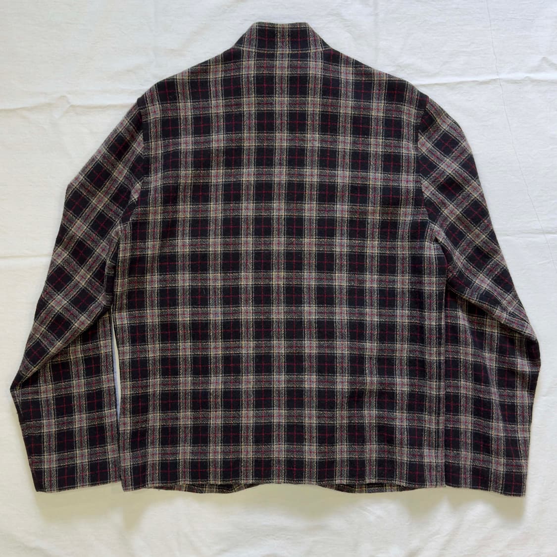 90s 베이프 울 트위드 체크 자켓 상품이미지8