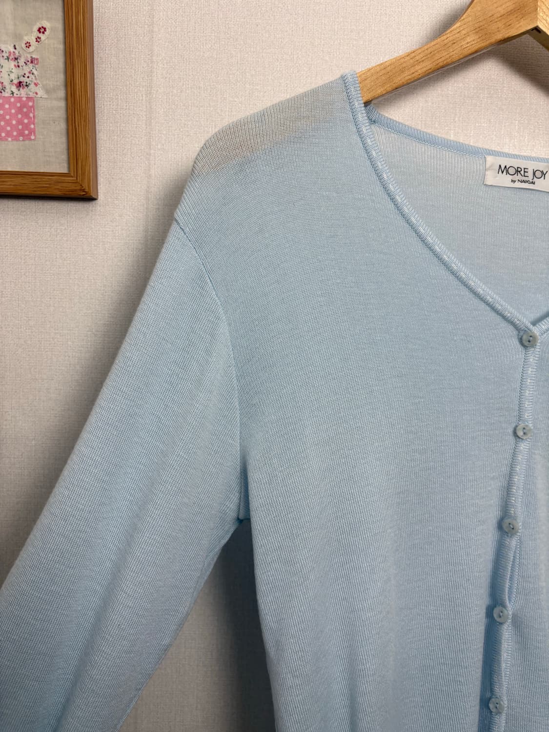 스카이블루 버튼 가디건 상품이미지7