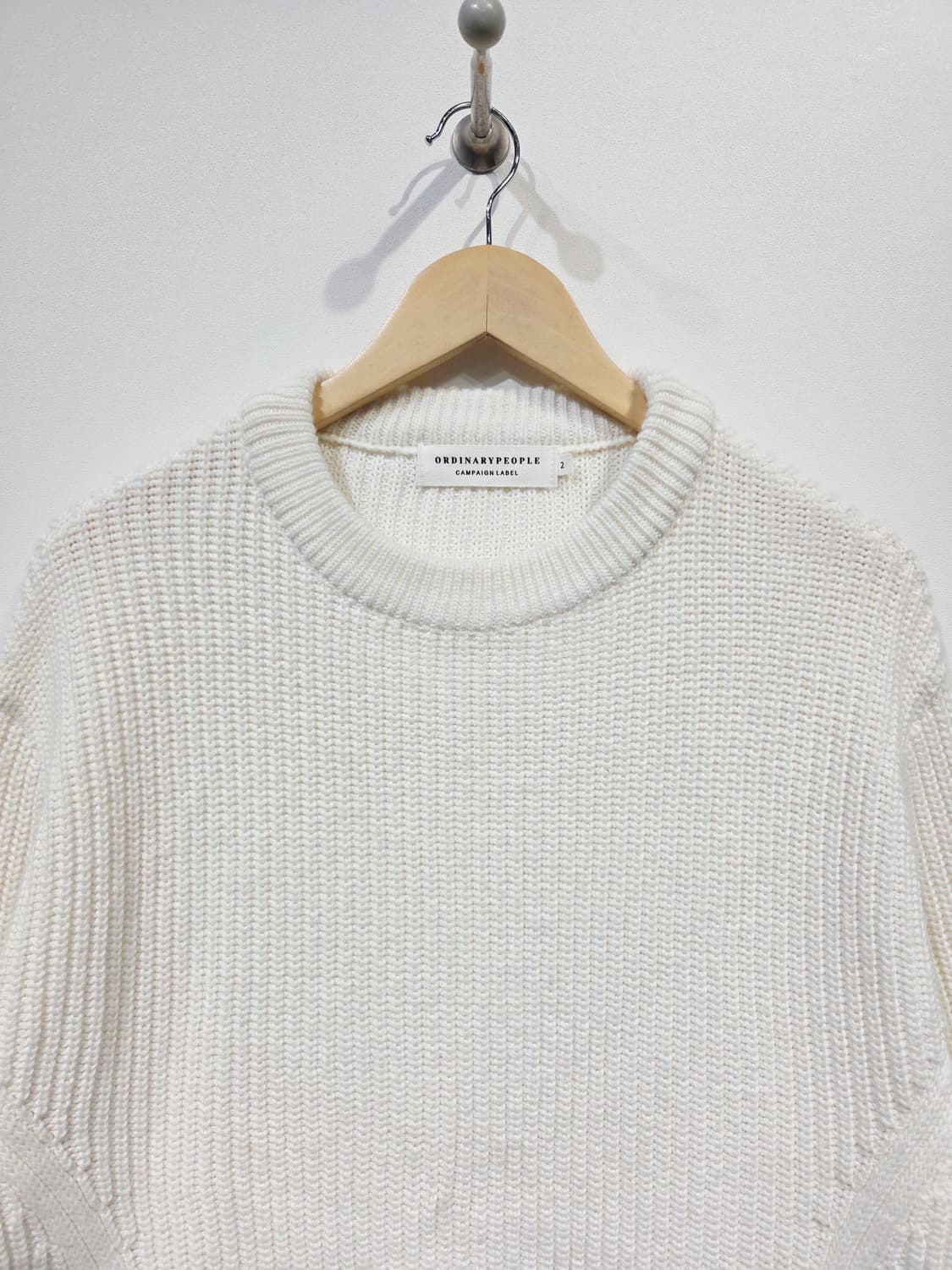 ORDINARY PEOPLE 오디너리피플 캐시미어 혼방 절개 니트 상품이미지3