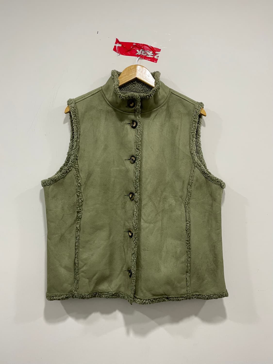 (빈티지)LL Bean 엘엘빈 베스트 퍼 트리밍 셰르파 무스탕 베스트 상품이미지2