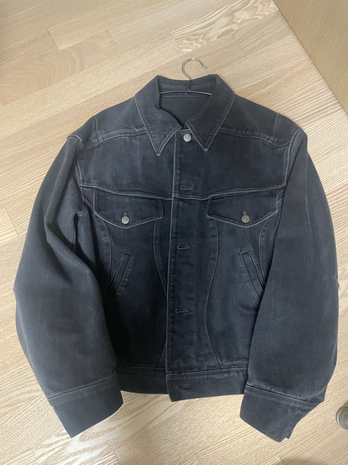 coor 쿠어 블랙 데님자켓 S 상품이미지1
