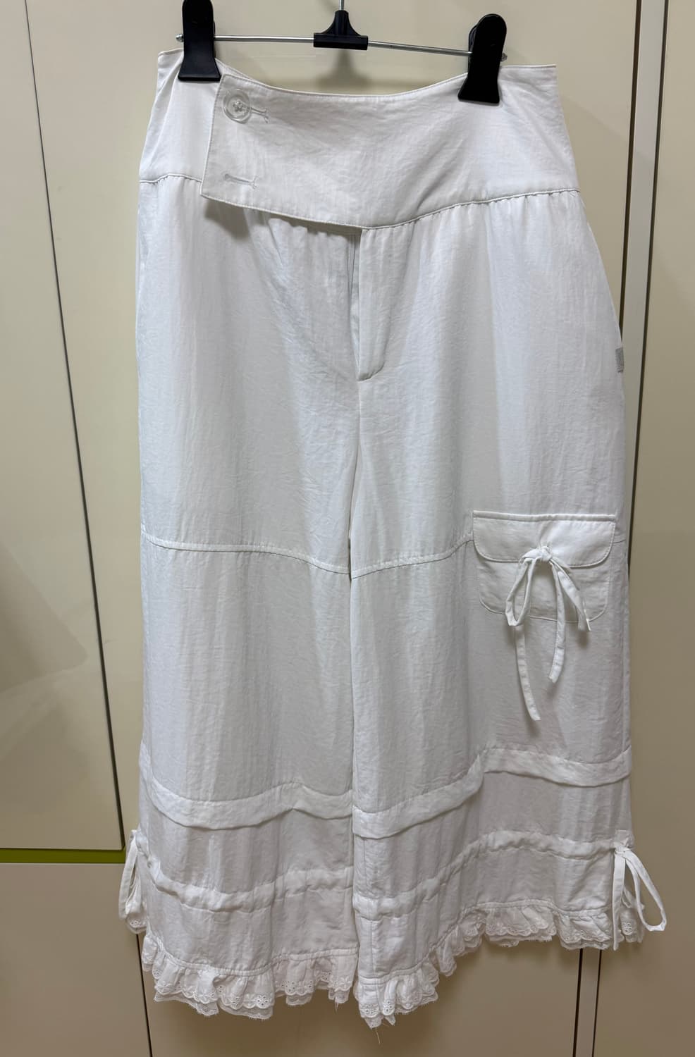 뚜오미오 RIBBON MIDI PANTS 1사이즈 리본 미디 팬츠 7부 상품이미지3